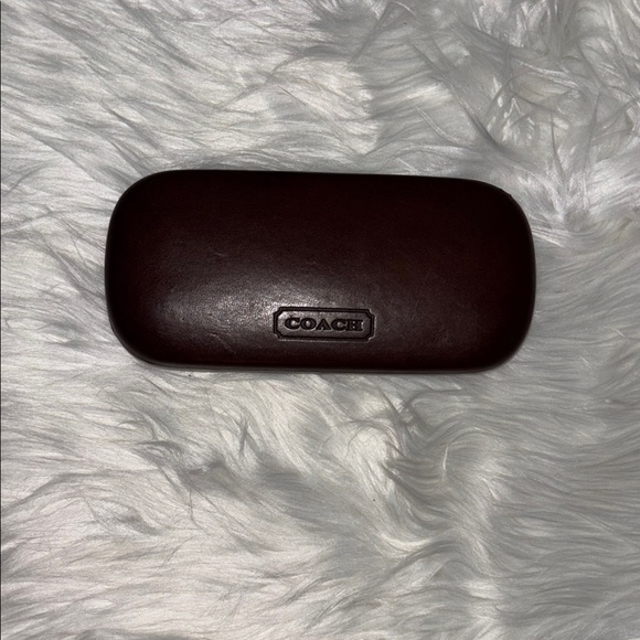 Vintage Coach Dark Brown Leather Eyewear Case - Picture 1 of 5
